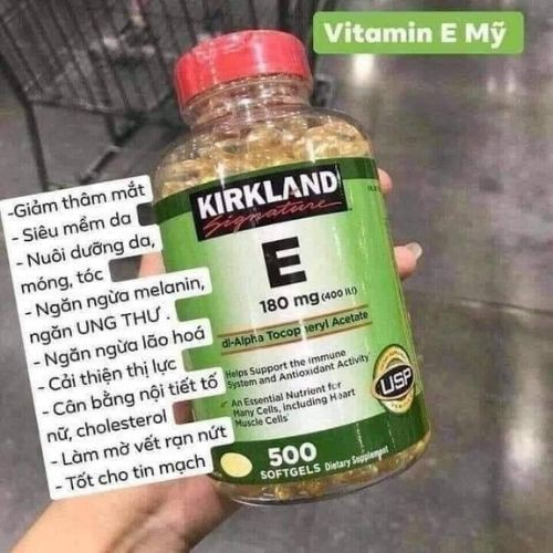 VITAMIN E KIRKLAND MỸ 500 VIÊN ( BÁN SỈ )