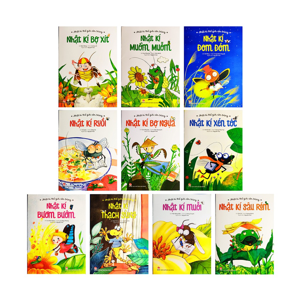 Sách cho bé - Nhật Ký Thế Giới Côn Trùng - Trọn bộ 10 cuốn NXB Kim Đồng