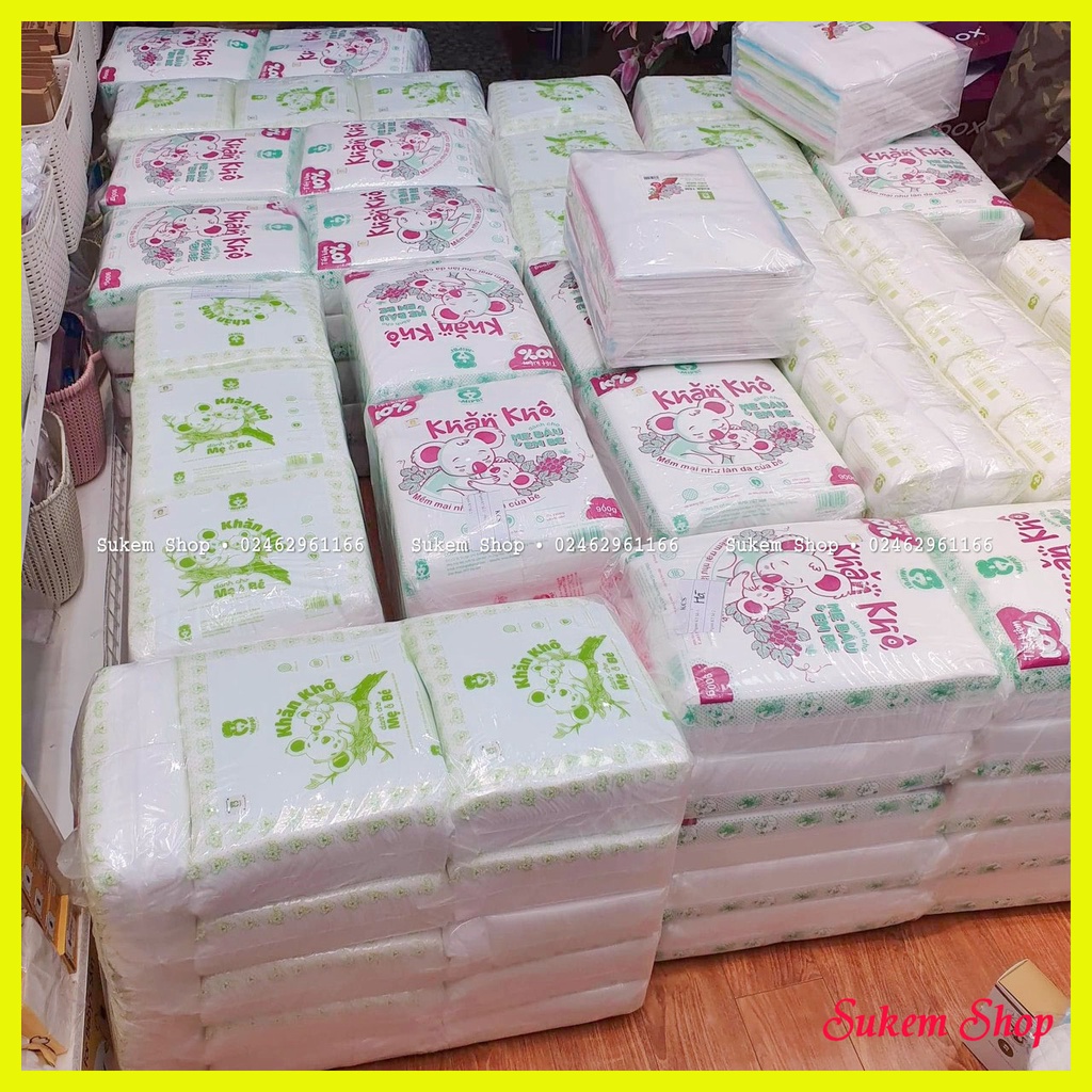 Giấy Khô/Khăn Vải Khô Đa Năng Mipbi Mềm, Dai, An Toàn Cho Bé (300g/600g/900g)