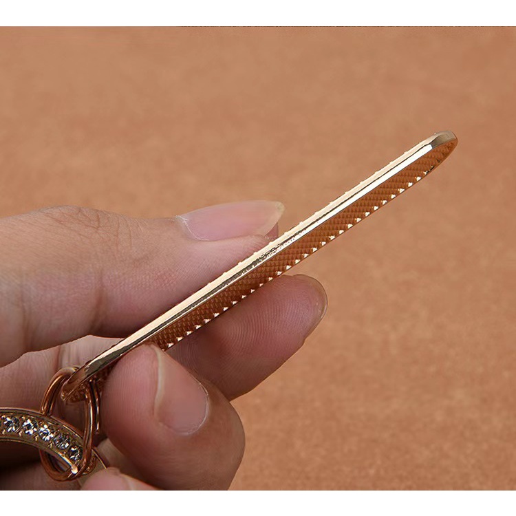 Mới Móc Chìa Khóa Mặt Kim Loại Chống Thất Lạc Phù Hợp Cho Mọi Chìa Khóa Xe Hơi Xe Máy