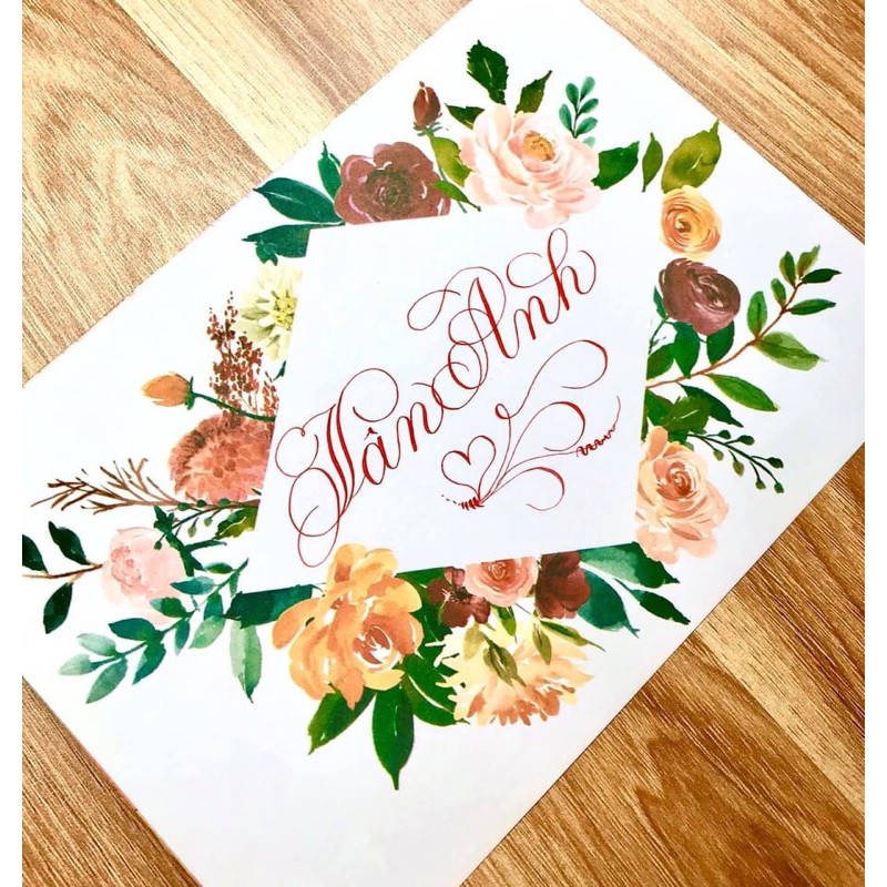 Giấy hoa viết tên