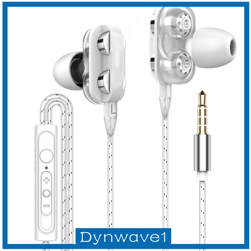 [DYNWAVE1]Dual Driver In-Ear Earphones Type C Stereo Headphones with 120cm Cable Black