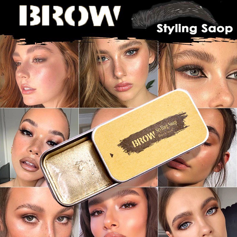 Gel / Sáp Định Hình Chân Mày, Lâu Trôi, Chống Thấm Nước Shaqinuo Brow Styling Soap 10g BellaDonna Lily 22