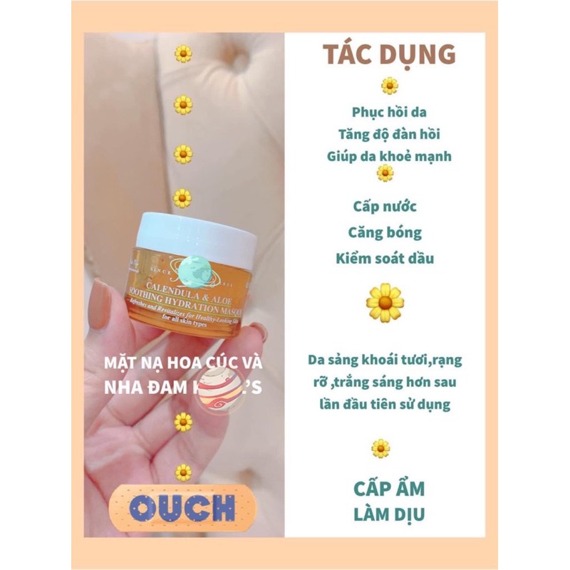 Mặt nạ Hoa cúc KIEHL.S Calendula & Aloe Soothing Hydration Masque