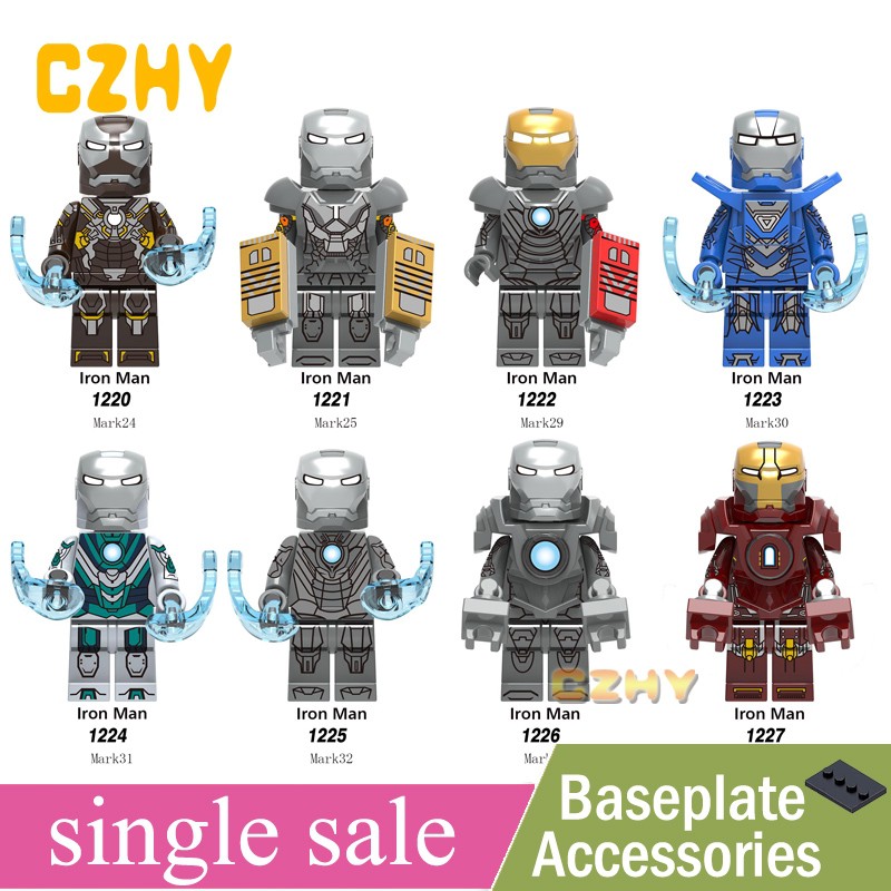 [Mã LIFETOYS1 giảm 30K đơn 99K] Bộ Đồ Chơi Lego Xếp Hình Iron Man X0253 MK24 MK25 MK29 MK30 MK31 MK32 MK34 MK35