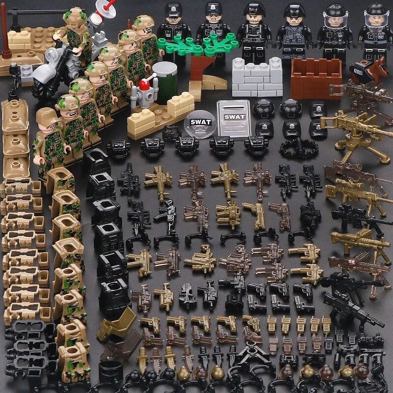 Bộ Đồ Chơi Lắp Ráp Lego Mô Hình Xe Tăng Quân Đội Cho Bé Trai