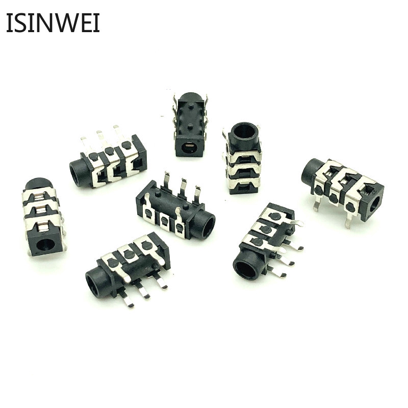 20 Đầu chuyển đổi tai nghe PJ-313 3.5mm 5 pin tùy chọn màu sắc