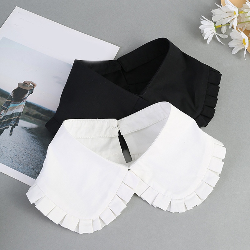 Cổ Áo Giả Nhún Bèo Trang Trí Cho Đầm Len