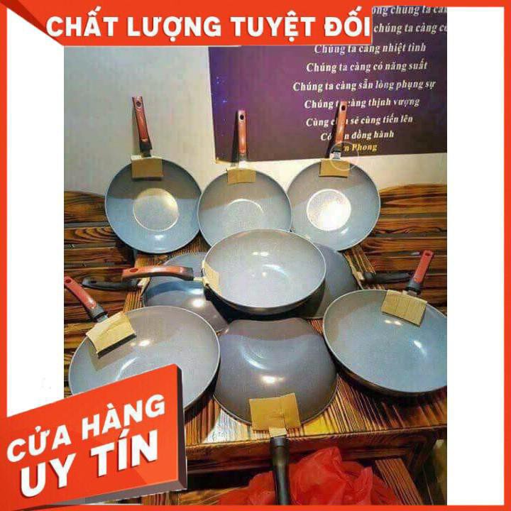 [XẢ KHO+FREE SHIP] Chảo đá chống dính 32cm