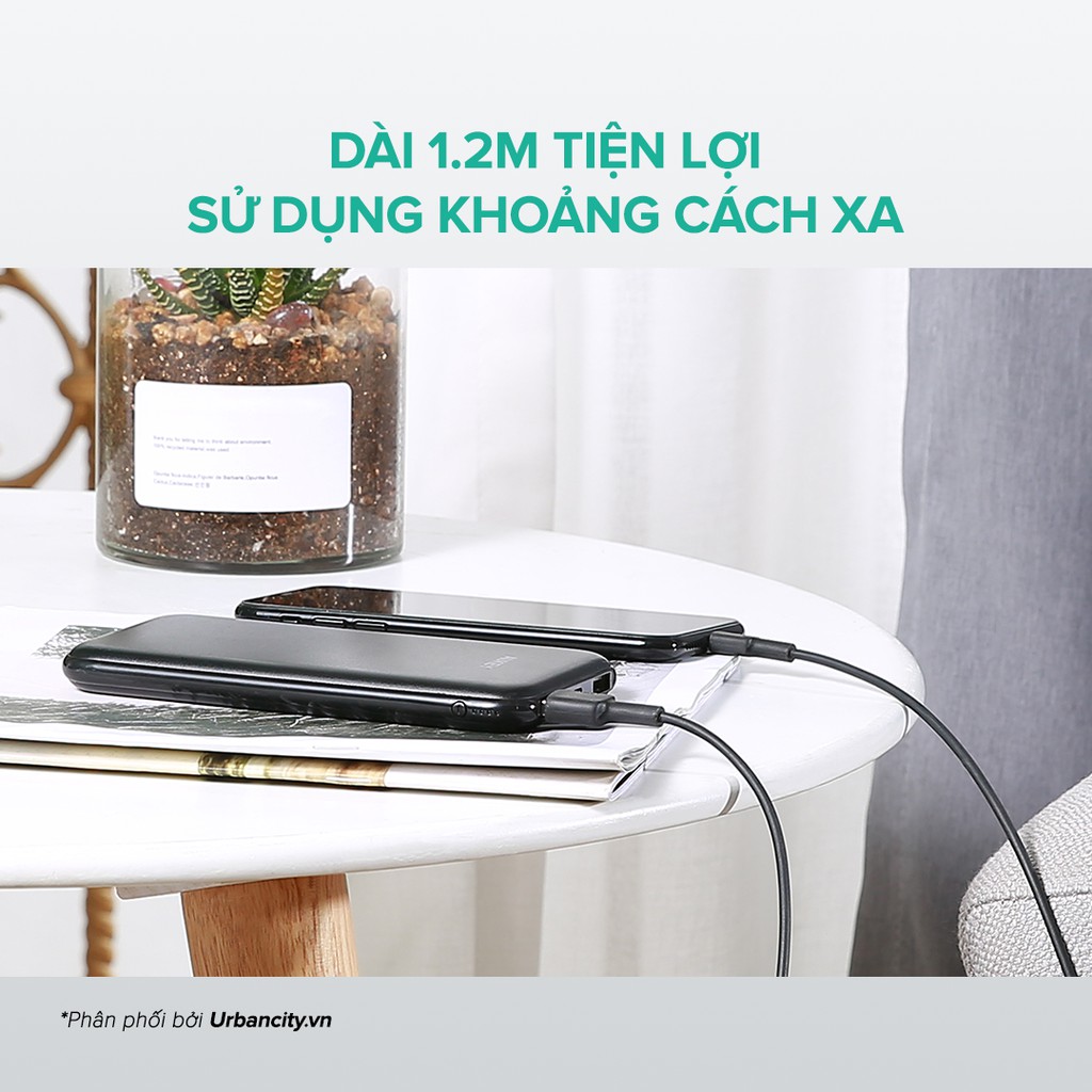 Cáp Lightning Aukey CB-BAL1 MFi Apple Nhựa Tổng Hợp Cao Cấp 1,2m - Hàng Chính Hãng