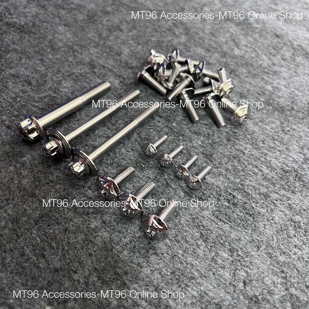 Bộ Ốc Dàn Áo Salaya Cho Xe Dream Chuẩn Inox304 Siêu Bóng (Có Bảo Hành)