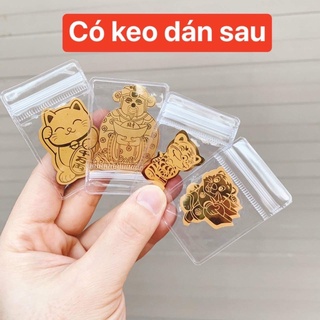 Miếng dán mèo thần tài - hổ thần tài - ông thần tài