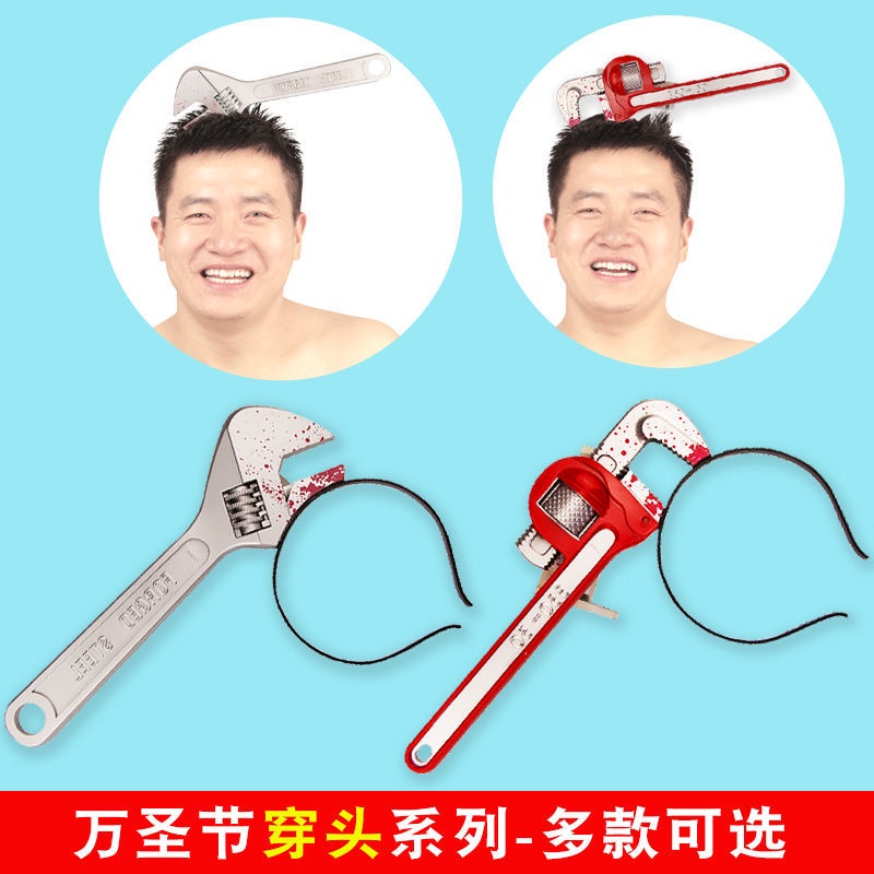 Đồ Chơi Con Rìu Đeo Đầu Hóa Trang Halloween Kinh Dị cr Cưa Xuyên Đầu Ax Saw 3.1