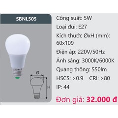 [GIÁ HỦY DIỆT] BÓNG ĐÈN LED BULB DUHAL 3W - 5W - 7W - 9W | Bảo hành 12 tháng