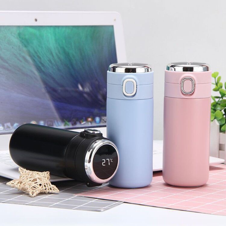 Bình Nước Giữ Nhiệt Cao Cấp-Nhiệt Kế Thông Minh-Không Mùi