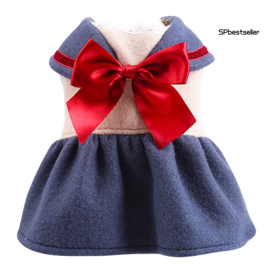 Đầm công chúa đính nơ xinh xắn dành cho cún cưng