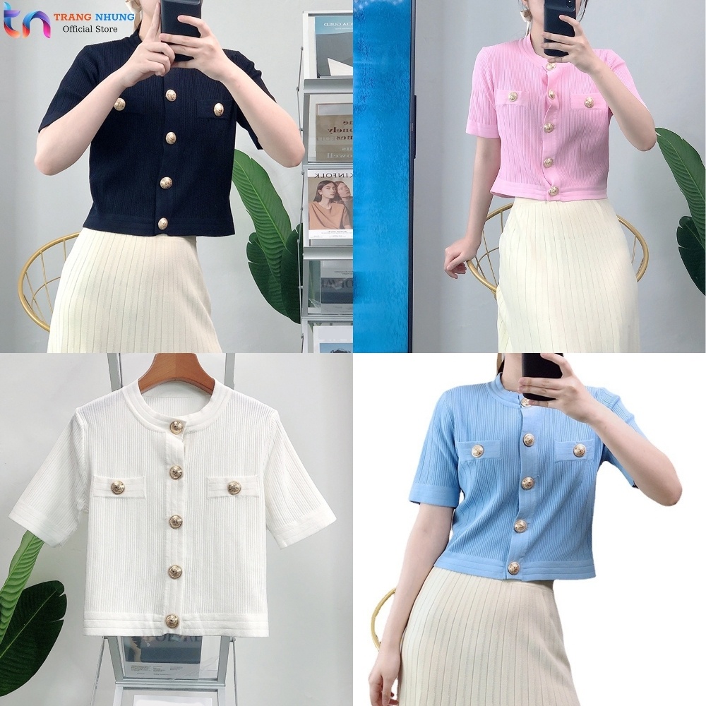 Áo len nữ kiểu thời trang thiết kế thanh lịch nữ tính chất len loại 1 TRANGNHUNG A288