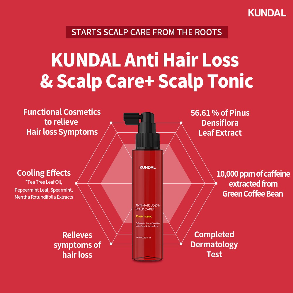 Dầu dưỡng tóc KUNDAL chăm sóc da đầu & chống rụng tóc 100ml