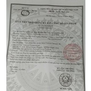 Viên uống bổ sung Canxi forever calcium 206flp