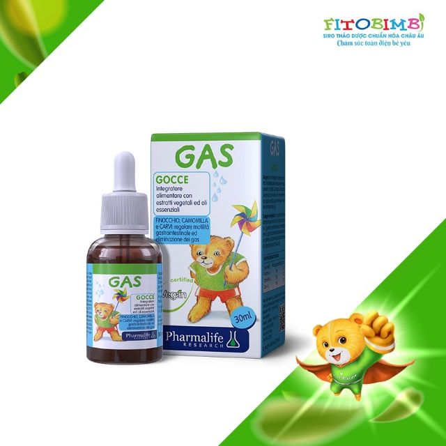 Gas Bimbi - giảm đầy hơi, nôn trớ, chướng bụng, khó tiêu, giảm rối loạn tiêu hóa cho trẻ (Lọ 30ml)