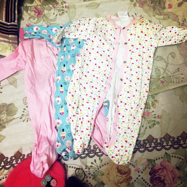 Body bé gái liền tất size 0-3months