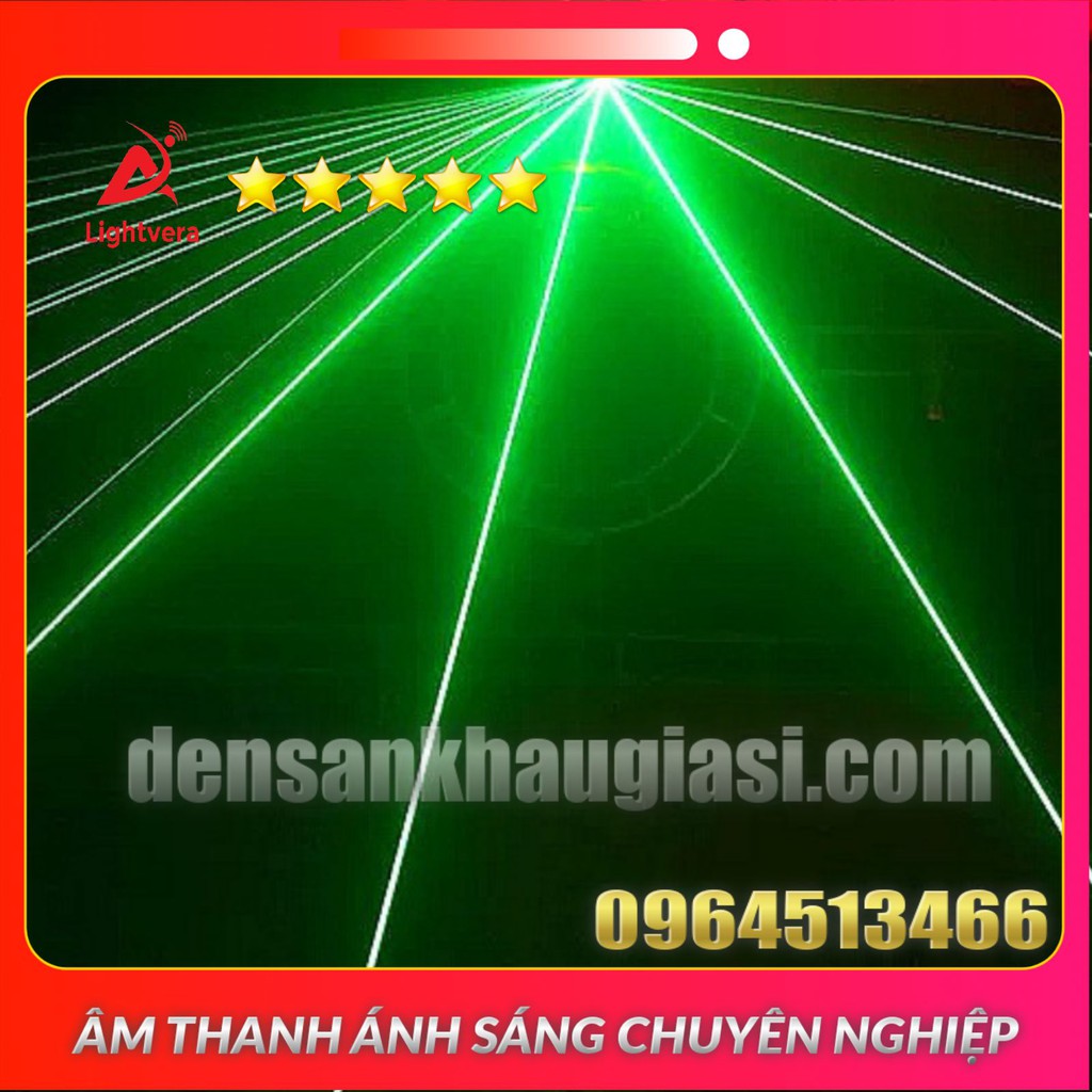 Đèn Moving Head 16 Mắt 3in1 Quay 360 Độ Có Chớp Trắng Laser Led Dành Cho Karaoke