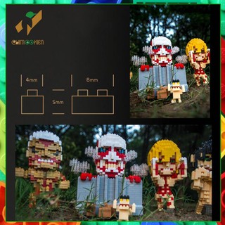 Mô hình attack on titan 3D 500-1000 chi tiết titan tiến công, titan thiết giáp, titan ngựa, titan hàm, titan thú
