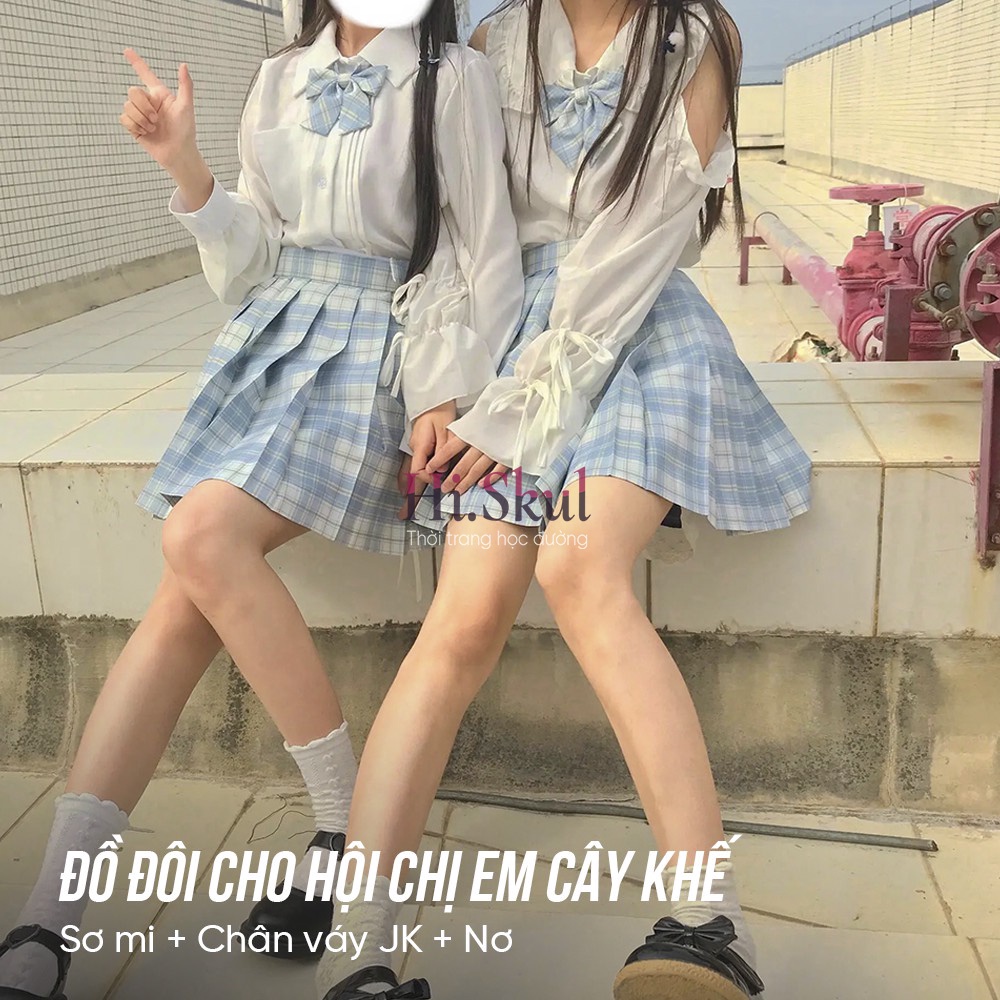 Áo sơ mi dài tay phong cách JK Nhật Bản kiểu dáng học sinh dễ thương A00030