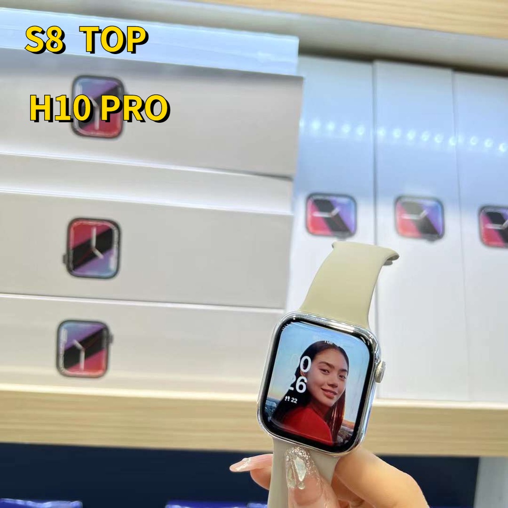 Đồng Hồ Thông Minh 2022 NEW H10 PRO Series 8 1.91 Inch Hỗ Trợ Theo Dõi Sức Khỏe NFC Iwatch PK H9 PRO W57