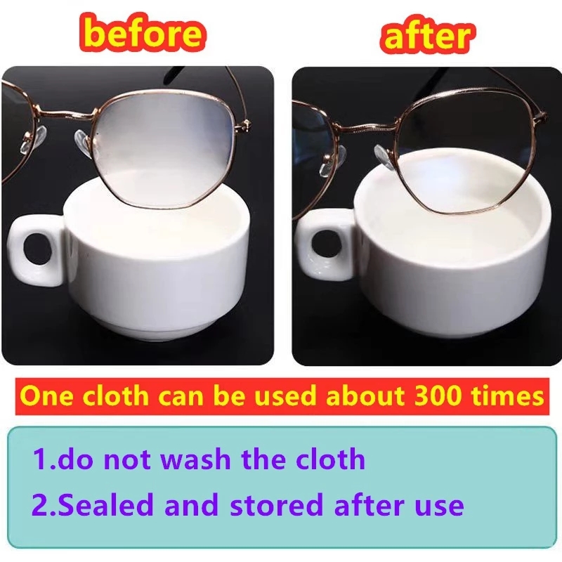 (Hàng Mới Về) Set 3 Khăn Lau Mắt Chống Sương Mù Có Thể Tái Sử Dụng Tiện Lợi