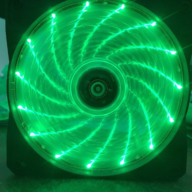 Quạt Fan Case 12 cm led xanh cây+ xanh dương+đỏ