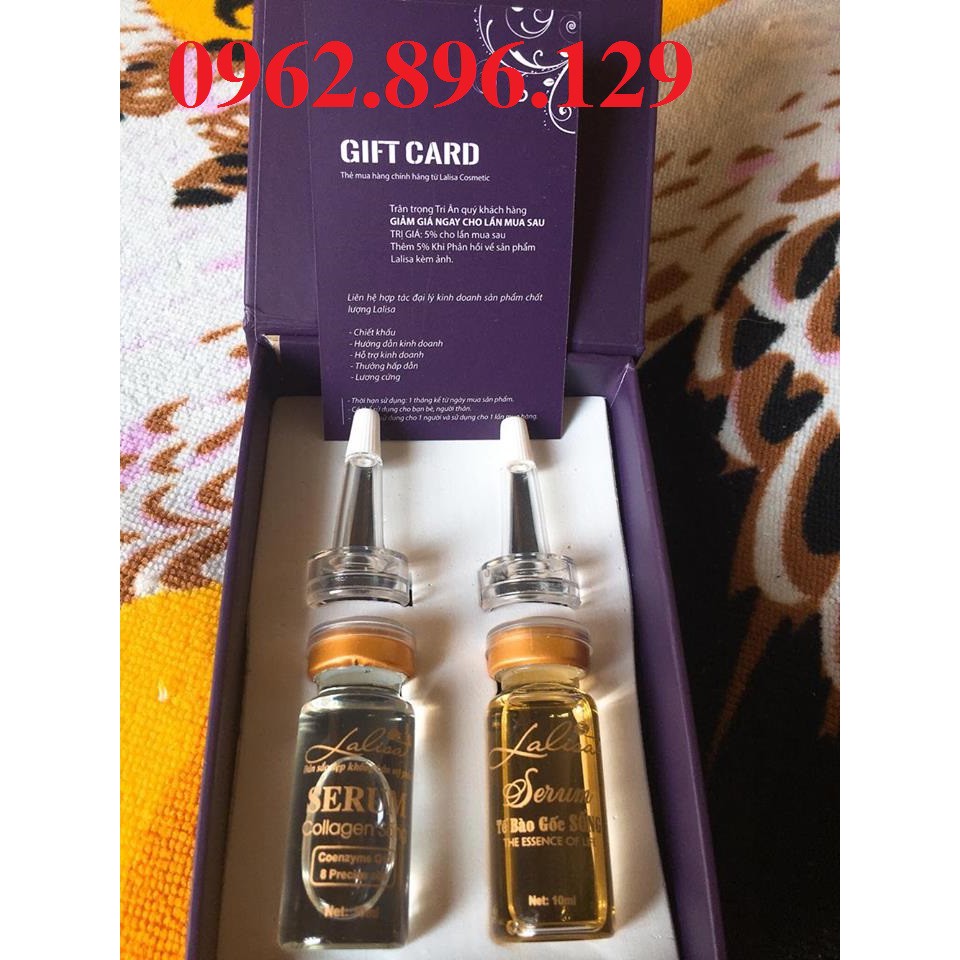 set 2 lọ serum collagen và tế bào gốc cao cấp lalisa nhập khẩu Úc