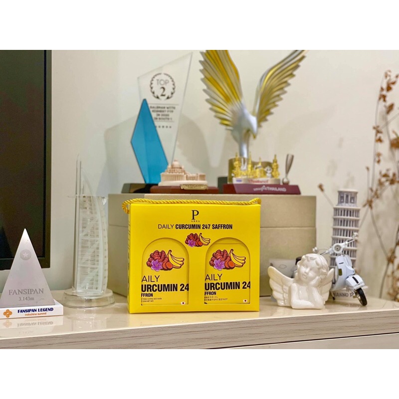 Thạch Nghệ Nano Saffron NMN Đông trùng hạ thảo 247 vị chuối tặng kèm thêm 2 thanh Janpan chính hãng