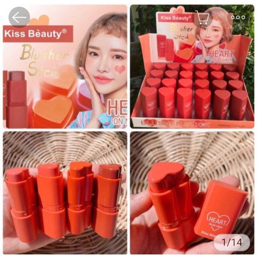 Má Hồng Dạng Thỏi Kiss Beauty Blusher