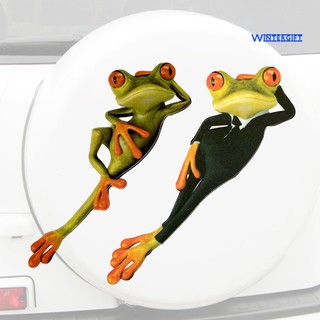 Hình Dán Con Ếch 3d Hài Hước Chống Trầy Không Thấm Nước Cho Xe Hơi