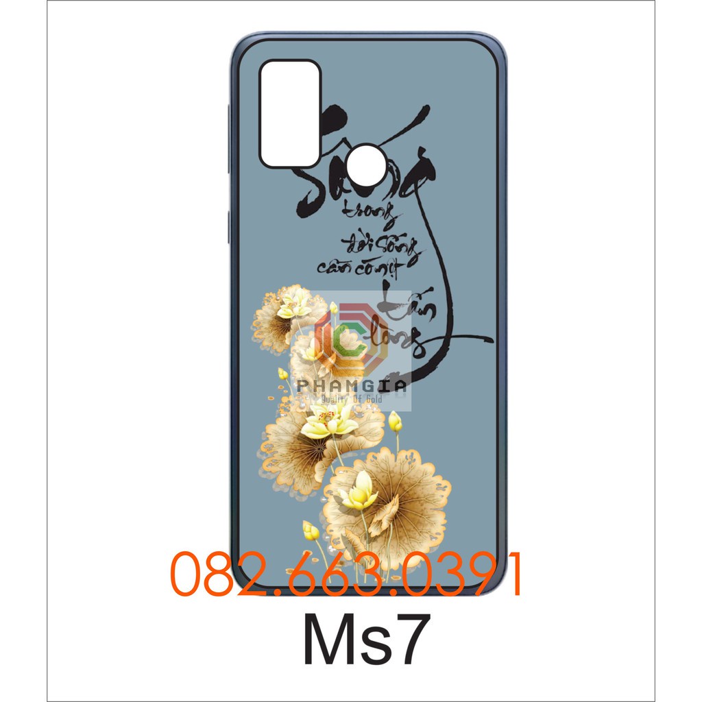 Ốp lưng Vsmrt Joy 4 dẻo in hình thư pháp hoa sen, chú tiểu đẹp