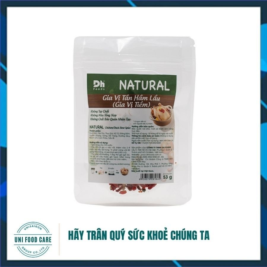 Gói NATURAL Gia Vị Tần Hầm Lẩu (Gia Vị Tiềm) - Thương hiệu DH Foods