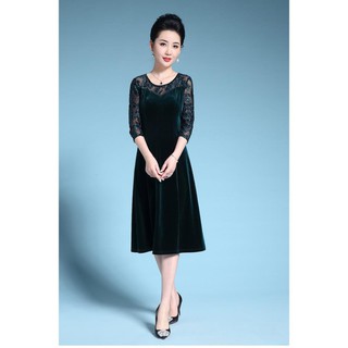 Đầm trung niên cao cấp ( chat nhung)
