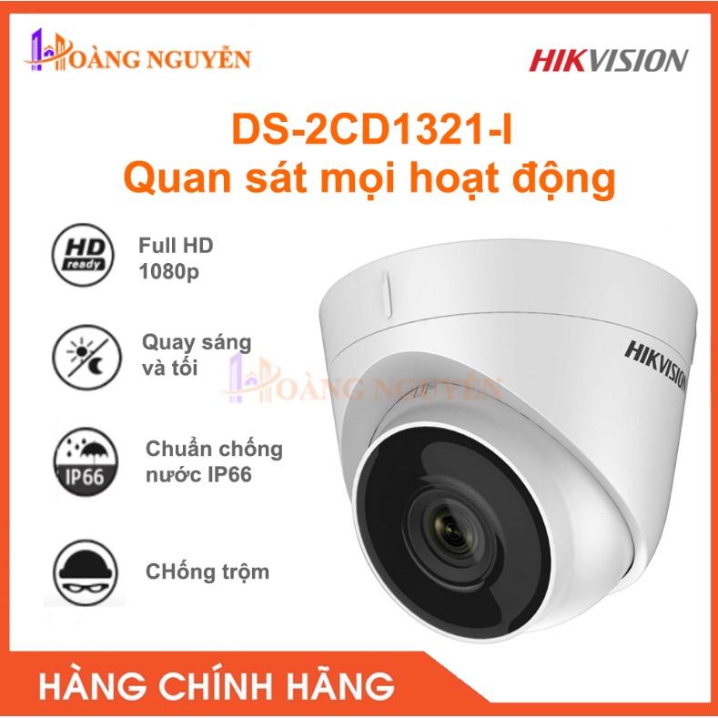 [NHÀ PHÂN PHỐI] Camera IP Hikvision DS-2CD1321-I hồng ngoại 10m 2MP