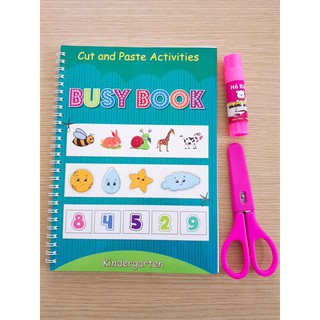 Bộ cắt dán Busy Book tặng kéo + keo
