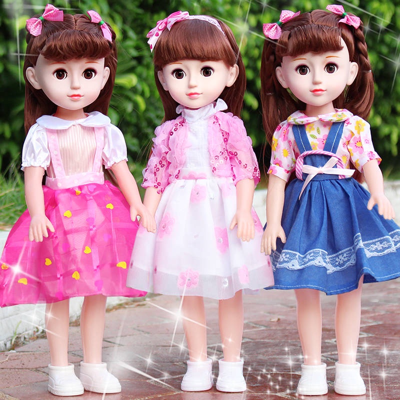 Nói chuyện này, 喽 Barbie Búp bê cho bé Đồ chơi trẻ em thông minh mô phỏng bộ búp bê bé gái công chúa vải