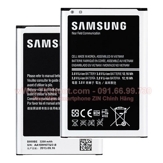 Pin Galaxy Note 3 B800BE 3200 mAh ZIN Chính Hãng