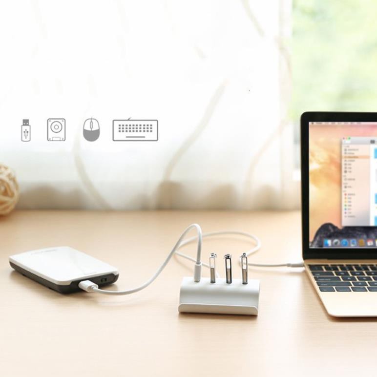 HUB USB-C 4 Cổng USB 2.0 Cao Cấp Ugreen 30288 chính hãng bảo hành 18 tháng