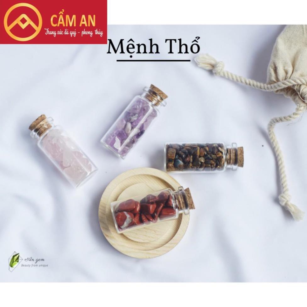 [giảm 10% tối đa 100K đơn 150K] Hũ đá mini thanh tẩy tarot CẨM AN JADE, đá vụn tự nhiên