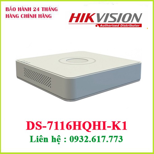 Đầu ghi hình HD-TVI 16 kênh TURBO 4.0 HIKVISION DS-7116HQHI-K1