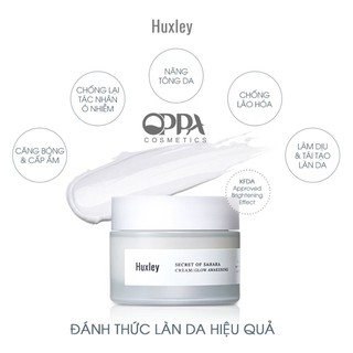 [Ship Covid] Kem Dưỡng Trắng Da, Giúp Da Căng Bóng, Bảo Vệ Da Huxley Cream Glow Awakening 50ml