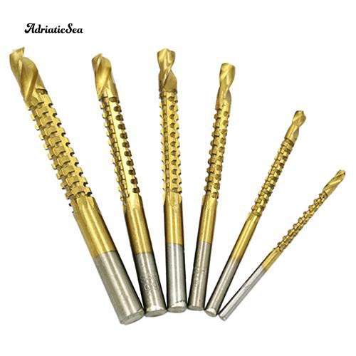 6 mũi khoan mạ thép titan tốc độ cao đầu lục giác 3-8mm