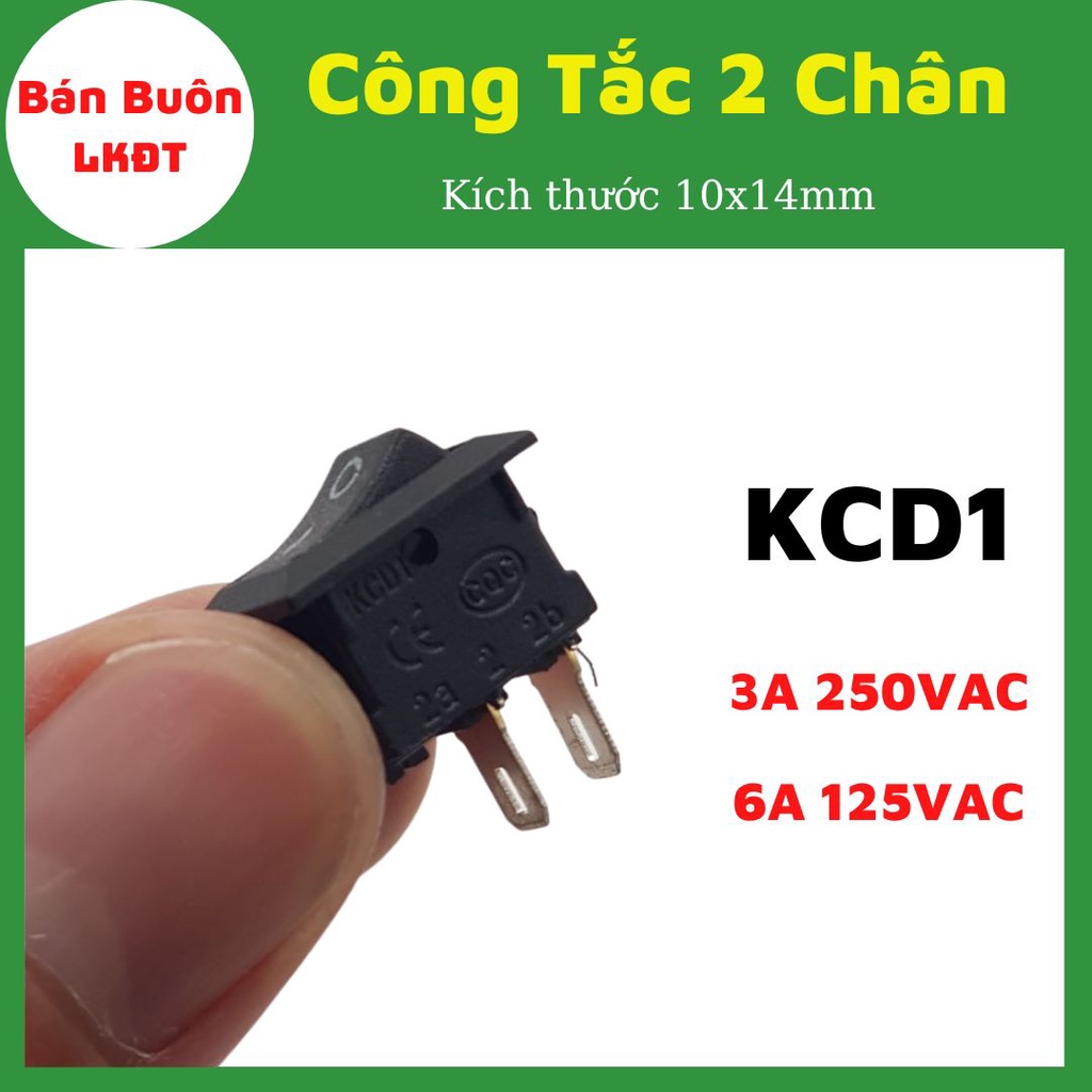 (5 Chiếc ). Công tắc bập bênh 2 chân,công tắc bập bênh, công tắc on/off