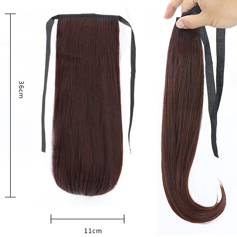 Tóc giả cột 40cm ❤️FREESHIP❤️ Tóc cột giả đuôi cúp 40cm D12