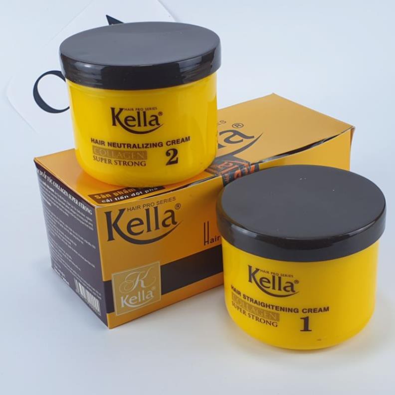 [ FREESHIP] KEM DUỖI TÓC THUỐC ÉP TÓC COLLAGEN SUPER STRONG - KELLA DUỖI